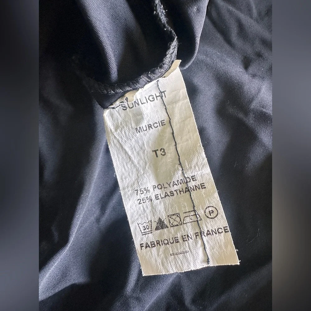 Sunlight France Black Sleeveless Babydoll Tunic Dress T3 -C - Picture 6 of 6
